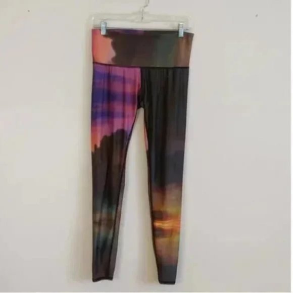 teeki Pants - Teeki Sunset Rainbow Dark Clouds Leggings